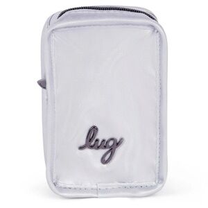 NWT LUG Drizzle Mini Zip Storage Pouch in Metallic Silver